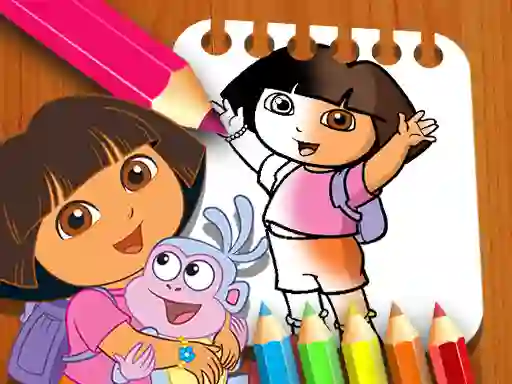 Permainan Dora the Explorer the Coloring Book secara online