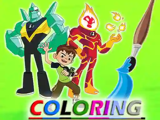 Permainan Ben 10 Coloring secara online