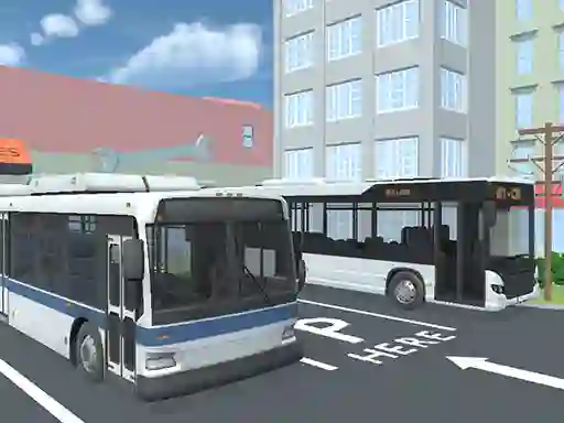 Permainan City Bus Parking Challenge Simulator 3D secara online