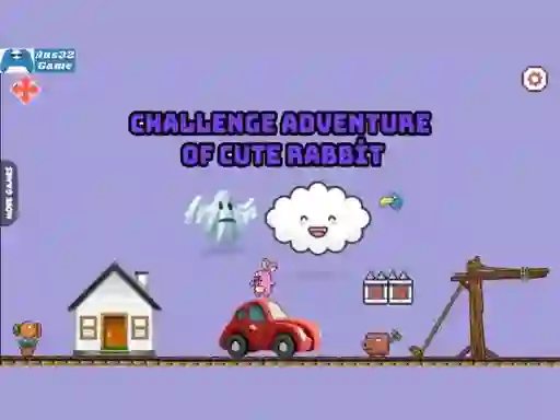 Permainan Challenge adventure of cute rabbit secara online