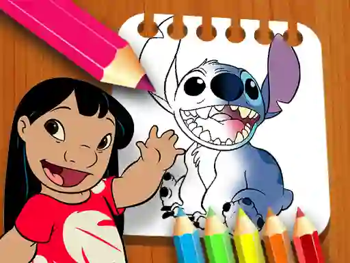 Permainan Lilo and Stitch Coloring Book secara online