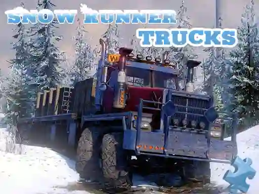 Permainan Snow Runner Trucks Jigsaw secara online