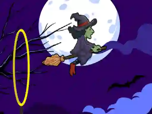 Permainan Flying witch halloween secara online