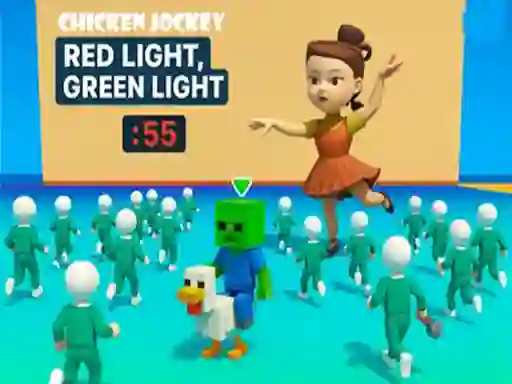 Permainan Chicken Jockey: Red Light, Green Light secara online