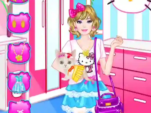 Permainan Barbie With Kitty secara online