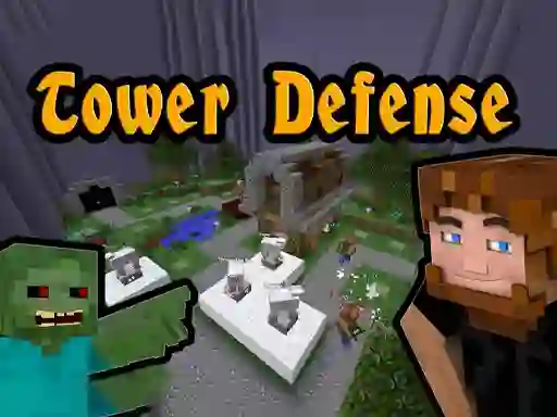 Permainan Minecraft Tower Defense secara online