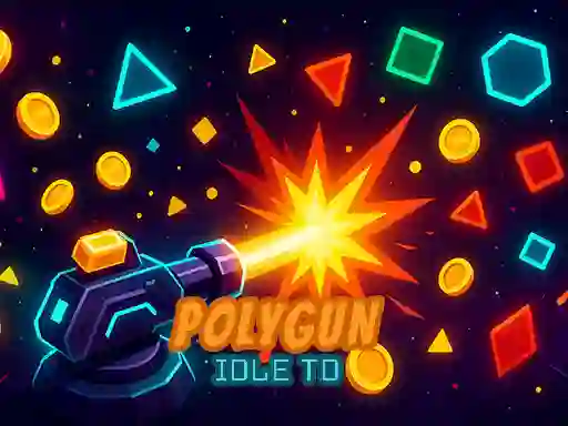 Permainan PolyGun: Idle TD secara online