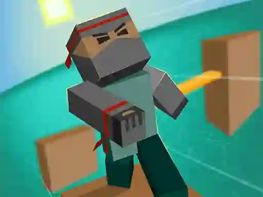 Permainan Blocky Parkour Ninja secara online