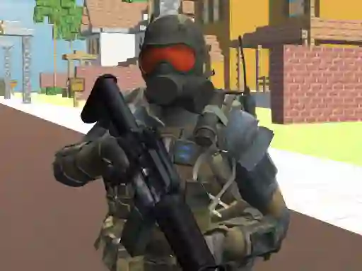 Permainan Pixel zombie survival secara online