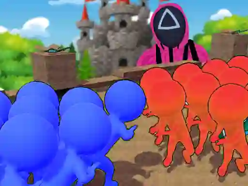Permainan Squid Game Crowd Pusher secara online