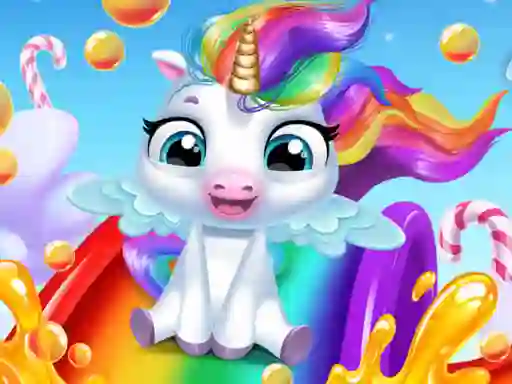 Permainan Glitter Unicorn Dress Up Girls secara online