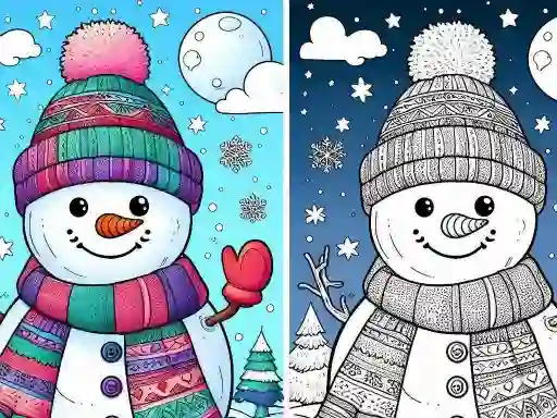Permainan Coloring book Winter secara online
