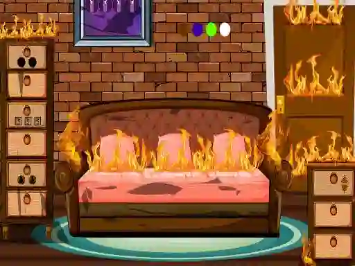 Permainan Fired House Escape secara online