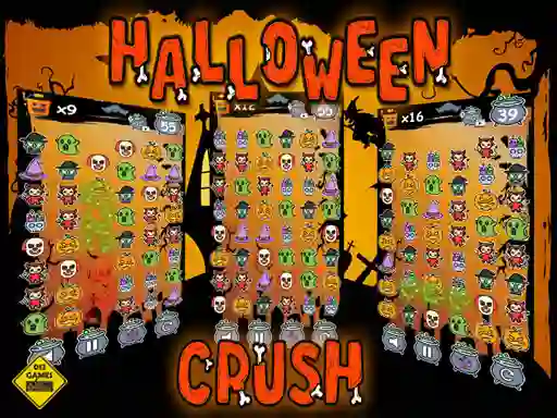 Permainan Halloween Crush secara online
