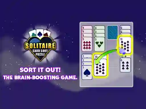 Permainan Solitaire Card Sort Puzzle secara online