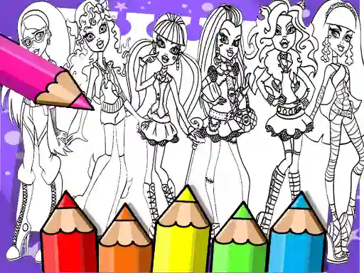 Permainan Monster High Coloring Book secara online