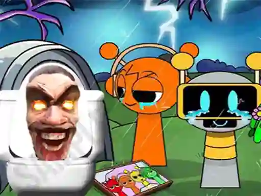 Permainan Sprunki Castle Panic Skibidi Toilet secara online