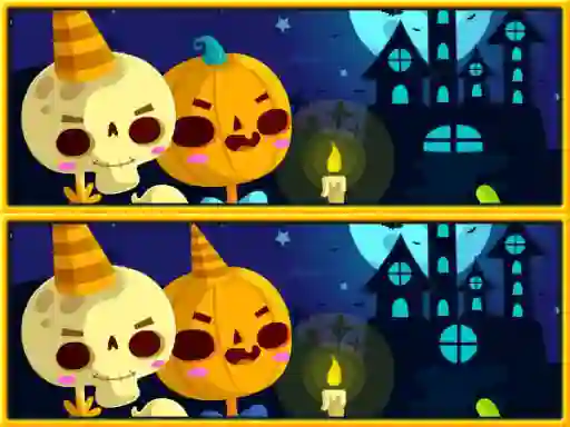 Permainan Find Differences Halloween secara online