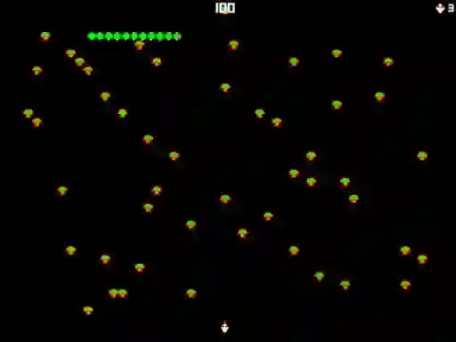 Permainan Centipede Attack 2D secara online