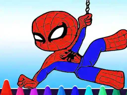 Permainan Spiderman Coloring book secara online