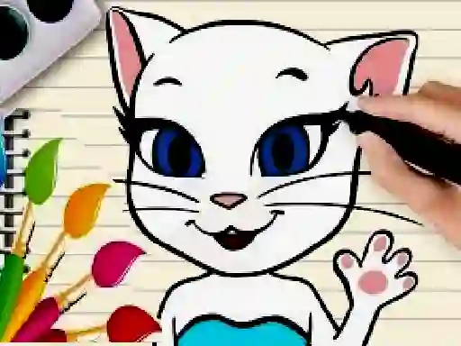 Permainan Talking Angela Coloring Book secara online