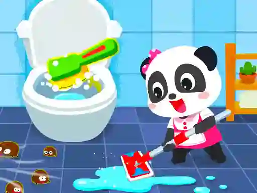Permainan Baby Panda House Cleaning secara online