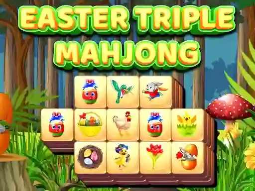 Permainan Easter Triple Mahjong secara online