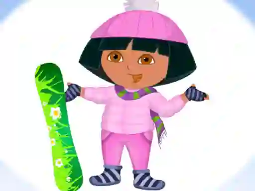 Permainan Dora Ski Winter Dressup secara online