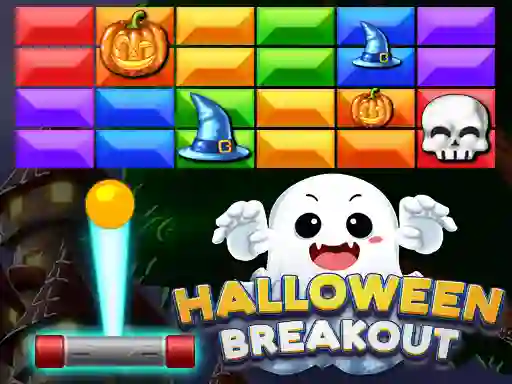 Permainan Halloween Breakout secara online