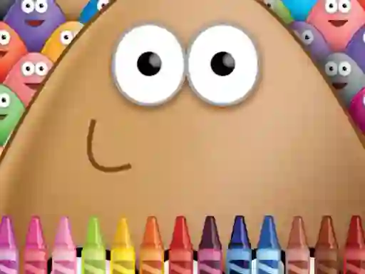 Permainan Pou Coloring secara online