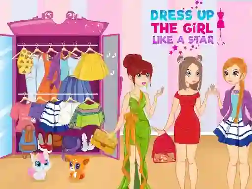 Permainan Dress Up The Girl Like A Star secara online