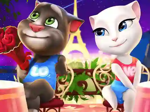 Permainan Talking Tom and Angela Coloring secara online