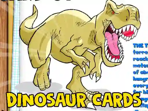 Permainan Dinosaur Cards secara online
