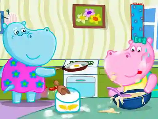 Permainan Hippo Cooking School secara online