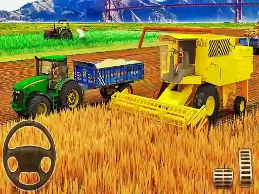 Permainan US Modern Tractor Farming Game 3D 2022 secara online