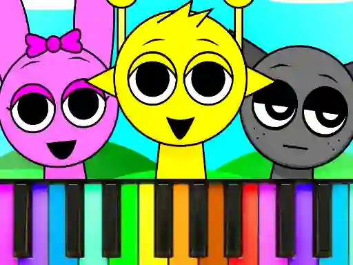 Permainan Sprunki Piano Explorer secara online