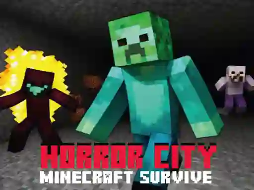 Permainan Horror City Minecraft Survive secara online