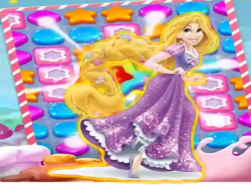 Permainan Princess Rapunzel Match3 secara online