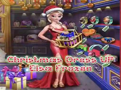 Permainan Elsa Frozen Christmas Dress up secara online