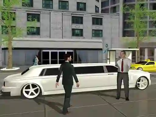 Permainan Limo Taxi Driving Simulator: Limousine Car Games secara online