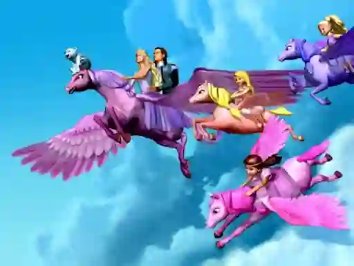 Permainan Barbie Magic Pegasus Puzzle secara online