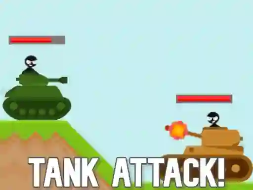 Permainan Stickman Tanks secara online