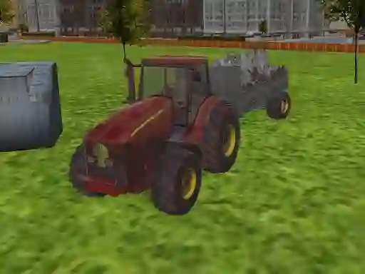 Permainan 3D city tractor garbage sim secara online