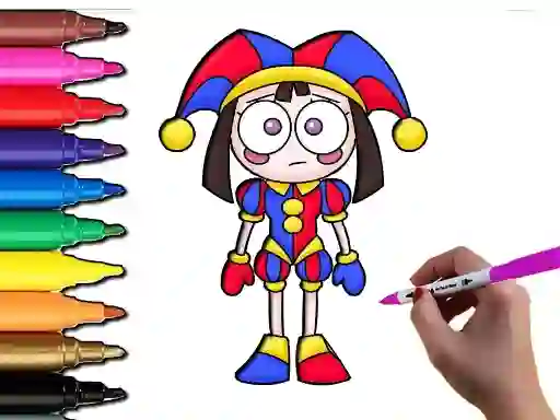 Permainan Pomni Coloring Time secara online