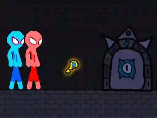 Permainan Red and Blue Stickman Rope secara online