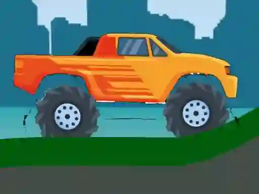 Permainan Monster Truck Hill Driving 2D secara online