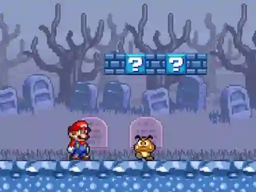 Permainan Super Mario Bros Star Scramble 2 Ghost island secara online