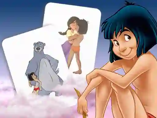 Permainan Mowgli Memory card Match secara online