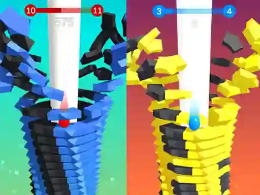 Permainan Stack Bounce 3D secara online
