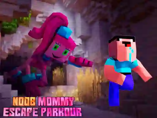 Permainan Noob Mommy Escape Parkour secara online